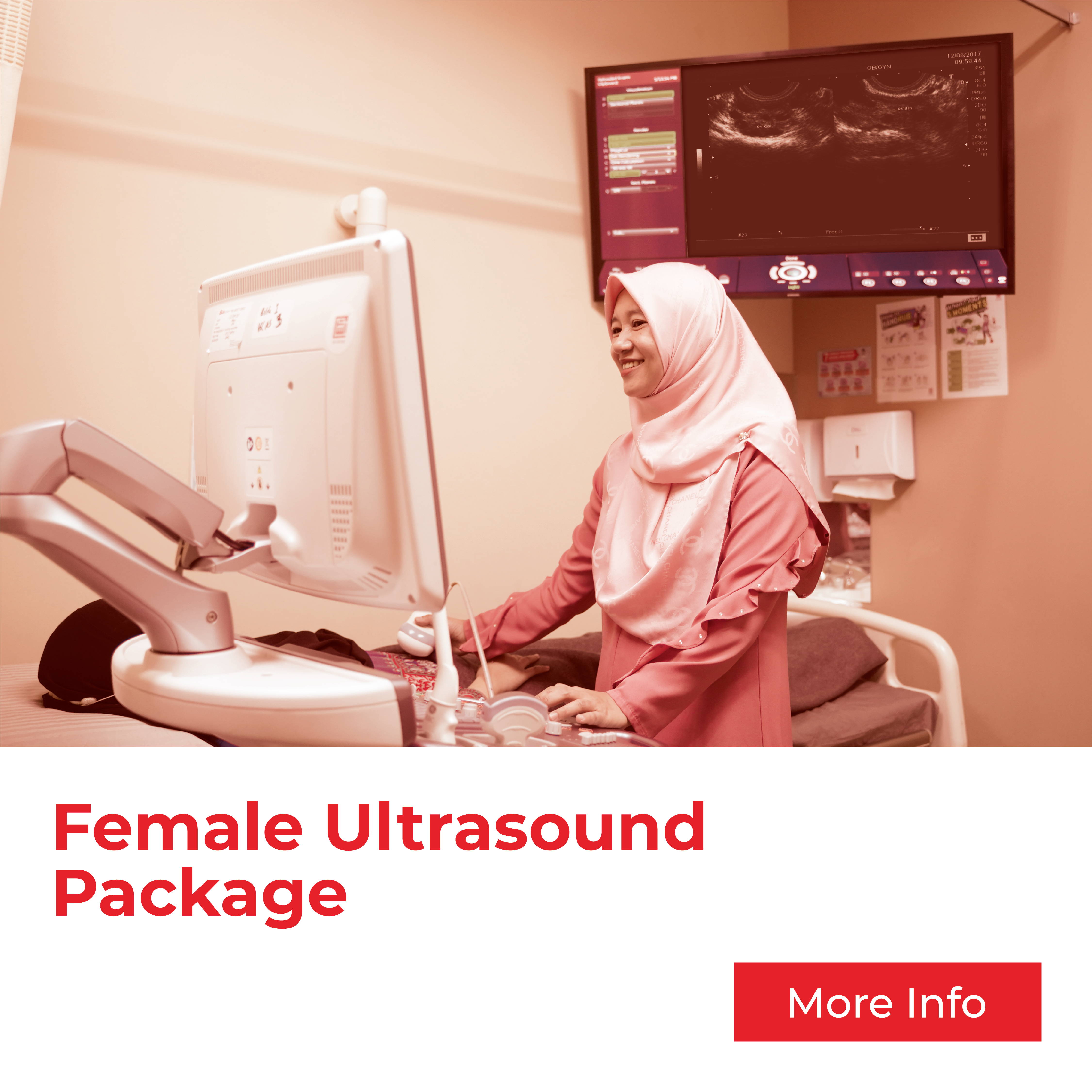 Female Ultrasound scan package by Klinik As Salam