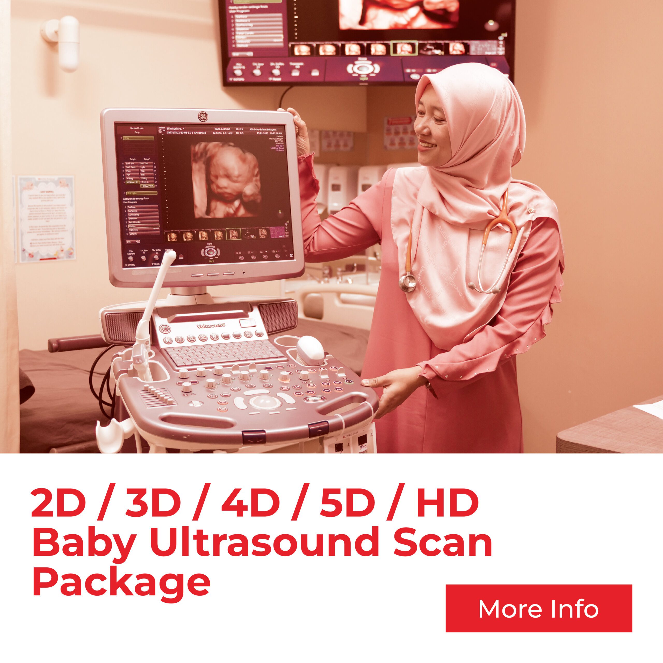 Ultrasound scan baby package & service from Klinik As Salam