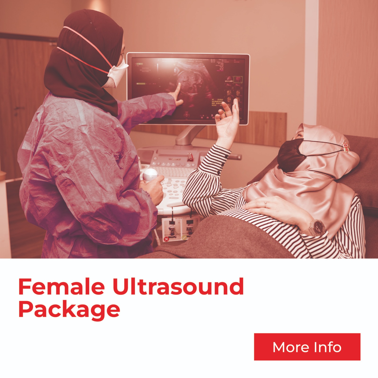 Female Ultrasound scan package by Klinik As Salam