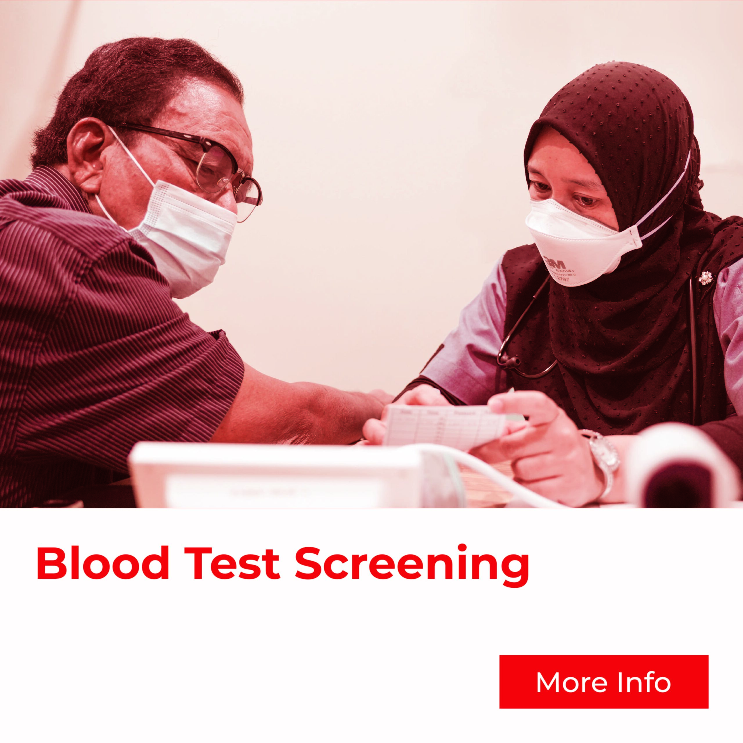 Blood test screening by Klinik As Salam