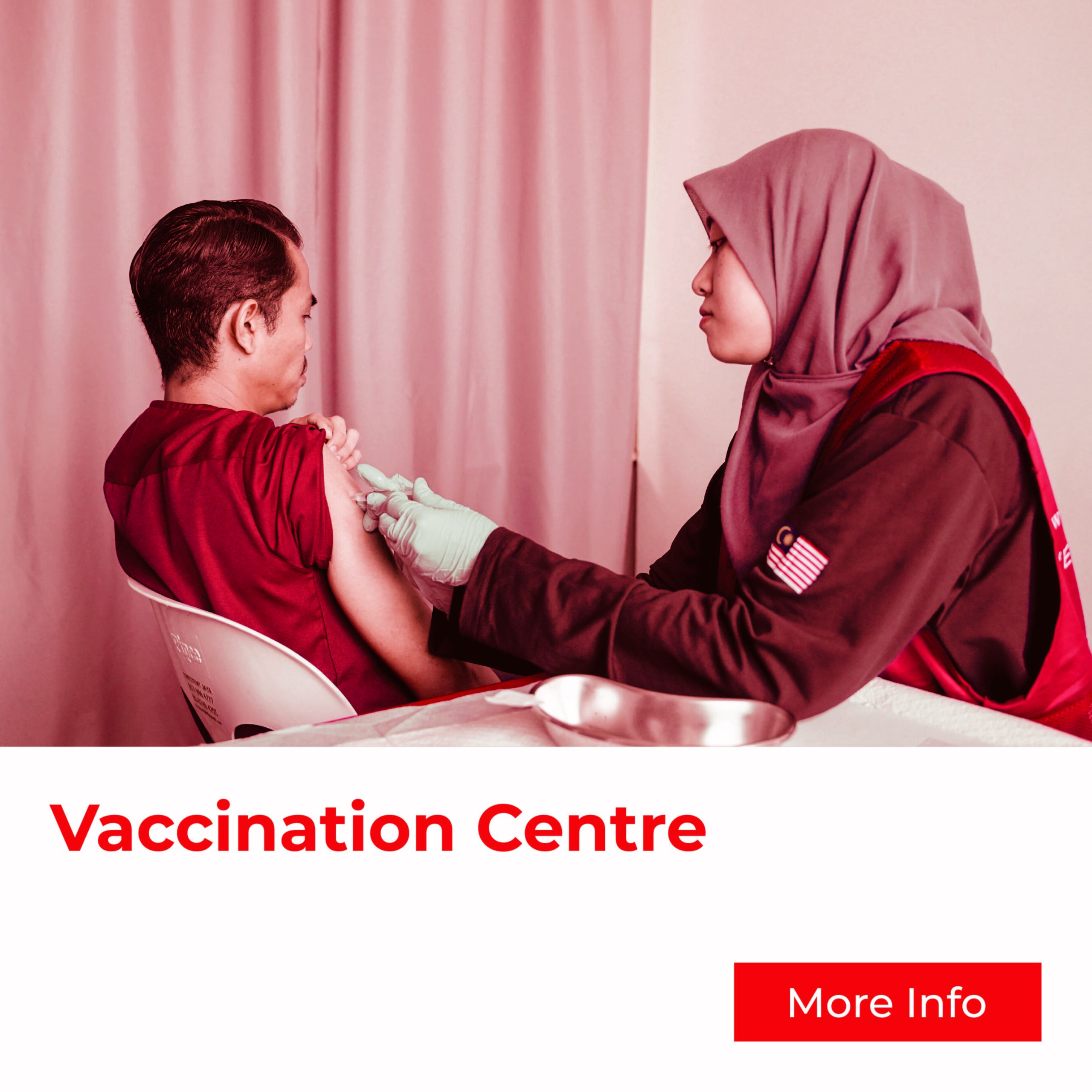 Vaccination centre by Klinik As Salam with various type of vaccination program available for all age group